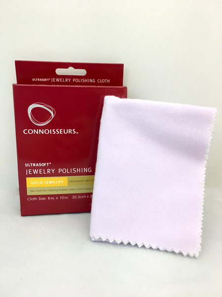 Connoisseurs Gold Jewelry Polishing Cloth Cleans and Polished Gold to a  High Shine 